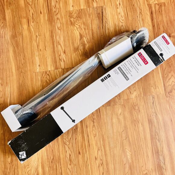 Delta Contemporary Grab Bar 24” 41824-BL with Concealed Mounting Matte Black - Picture 1 of 4